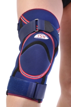 3253/3353 TSM Kniebandage mit Polster und Schiene Pro, blau